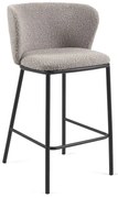 Svetlosivá barová stolička (výška sedadla 65 cm) Ciselia – Kave Home