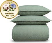 Dormeo posteľná bielizeň Linen zelená