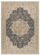 Koberec LEGEND 468 03 GB500 OSTA - Rozeta / rám, exkluzívny béžový / sivý