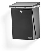 Poštová schránka LETTER, 370x275x175 mm, čierna