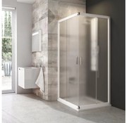 Ravak 1LV40100ZG - Rohový štvordielny sprchový kút BLIX 80x80 cm biely