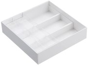 Biele priehradky do kuchynskej zásuvky YAMAZAKI Tower