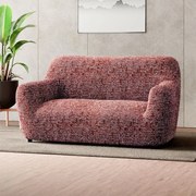 Bielastické poťahy GLORIA vínová dvojkreslo (š. 120 - 160 cm)