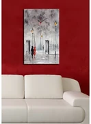 Nástenné hodiny Abstract YYCS-1, 45 x 70 cm