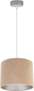 Závesné svietidlo Mediolan, 1x textilné tienidlo (výber z 10 farieb), (výber z 3 farieb konštrukcie), ch