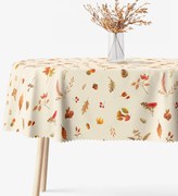 Goldea oválny teflónový obrus - jesenná príroda 120 x 160 cm