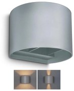 Brilagi - LED Vonkajšie nástenné svietidlo RONDO LED/6W/230V šedá IP54 BG0986