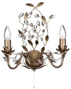 Searchlight 2492-2BR - Nástenné svietidlo ALMANDITE 2xE14/7W/230V