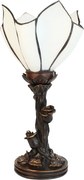 Nástěnná lampa Tiffany Flower White - Ř 18*32 cm E14/max 1*25W