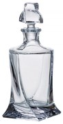 Skleněná láhev na whisky, Crystalite Bohemia, QUADRO, 770 ml