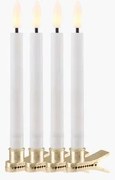 SIRIUS LED sviečky Saille na vianočný veniec, 4ks