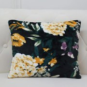 Obliečka na vankúš Ruža 40x40 cm tmavomodrá