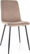 SI Daren Velvet stolička tmavá béžová
