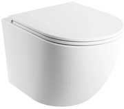 OMNIRES OTTAWASPXMWBM - Závesné WC s WC sedátkom SoftClose OTTAWA keramika/biela