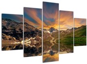 Obraz - Odraz v horskom jazere (150x105 cm)