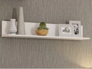 Nástenná polica Carlos, biela, 120 cm%