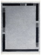 Koberec AMOUR 53113D rám, sivý