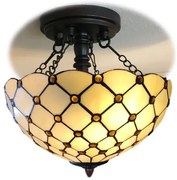Luster Tiffany stropnica do spálne na retiazkach kolekcia HIVE Ø40