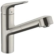 Drezová batéria Hansgrohe Focus M42 s vyťahovacou sprškou nerez 71814800
