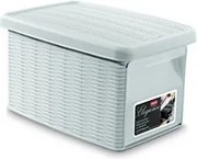 STEFANPLAST Úložná krabica Elegance S 5,5 l, bočné otváranie, biela