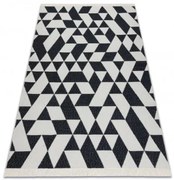 Koberec TWIN 22992 Geometrický čierny / krémový