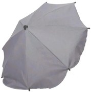 Slnečník na kočík - svetlo sivý melír