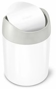 Odpadkový kôš na stôl Mini 1,5 l, biela
