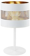 Stolná lampa TAGO 1xE27/15W/230V biela/zlatá
