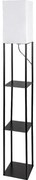 Brilagi - Stojacia lampa s policami GRADUS 1xE27/40W/230V 150 cm čierna/biela