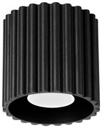 Sollux SL.1784 - Bodové svietidlo AURA 1xGU10/10W/230V 10 cm čierna