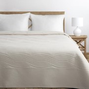 PREHOZ NA POSTEĽ VELVET2 220X240 CM KRÉMOVÝ