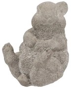 Sivá cementová dekorácia sediaci zajačik Sitting Rabbit - 12*8*11 cm