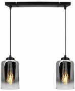 Závesné svietidlo Hella, 2x sklenené tienidlo (mix 3 farieb)