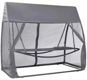 Hojdacia sieť so sieťkou proti komárom šedá