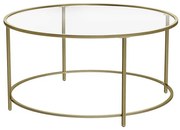 Konferenčný stolík so zlatým rámom