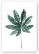 Plagát Leaf Emerald Green