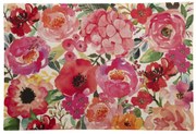 Farebná rohožka s červenými a ružovými kvetmi Fleury Poppy - 75*50*1cm