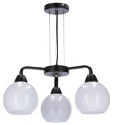 Luster na lanku CALDERA 3xE27/60W/230V čierna