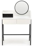 Toaletný stolík Agnes biela/čierna