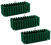 Parkside® Kvetináč Kensington, 50 cm, zelená, 3 kusy (800008780)