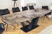 Rozkladací keramický jedálenský stôl Magma 180-220-260cm taupe mramor