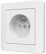 Jednoduchá zásuvka Z/U SILVA biela 46136