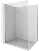 Mexen Kioto L, sprchová zástena Walk-In 65 x 200 cm, 8mm číre sklo, brúsená oceľ profil, 800-065-103-97-00