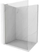 Mexen Kioto L, sprchová zástena Walk-In 65 x 200 cm, 8mm číre sklo, brúsená oceľ profil, 800-065-103-97-00