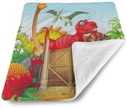 Sablio Deka pre bábätko Dinosauři 4 - 80x100 cm