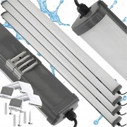 4x LED stropné svietidlo 60W 6600lm 120cm 230v - neutrálna biela