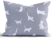 Bavlnená obliečka na vankúš Renforcé 70 × 90 cm - Mačky origami