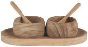 Ib Laursen Dřevěná dóza na sůl a pepř Acacia Wood