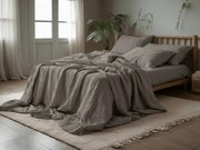 Mušelínové obliečky PURELY sivé Rozmer obliečok: 80 x 80 cm | 155 x 220 cm