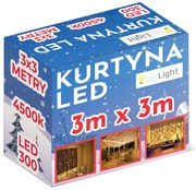 Tutumi Tutumi, LED záves 300 diód 3x3m GL2001, teplé biele svetlo, CHR-00316